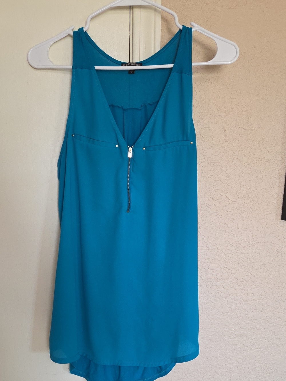 Express Bright Turquoise Crewneck Tee